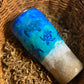 “Ocean Bliss 30oz Tumbler with Detachable Coaster Lid”