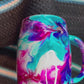 14oz Handcrafted Swirl Coffee Mug – Vibrant Marble Design